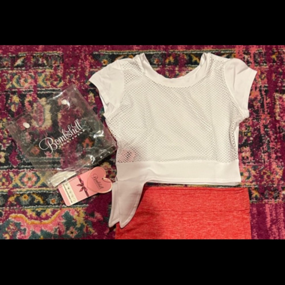 White Mesh Kids Top